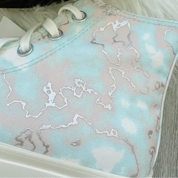 NWT Converse Chuck Taylor All Star Lift Platform Marble Women’s Shoes - Picture 7 of 8